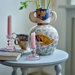 Bloomingville Vase Hezha Blue New