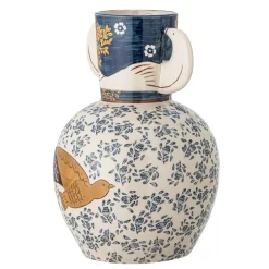 Bloomingville Vase Hezha Blue New