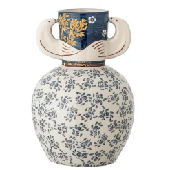 Bloomingville Vase Hezha Blue New