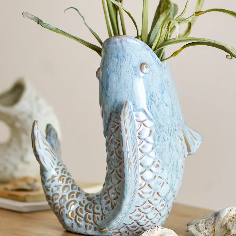 Bloomingville Vase Hiro Blau Online