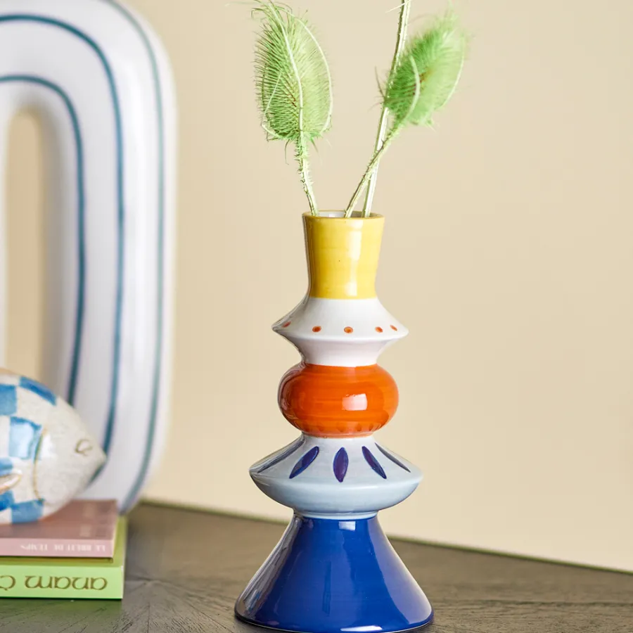 Bloomingville Vase Kairi Blau Sale
