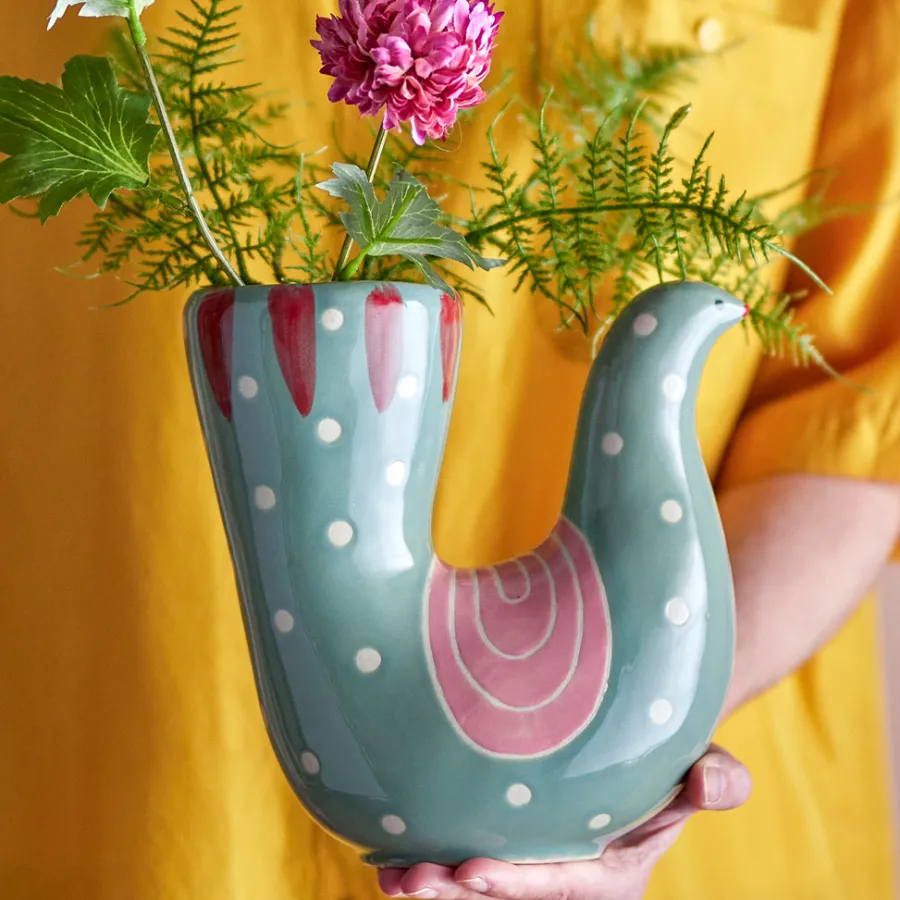 Bloomingville Vase Trudy Grün Outlet