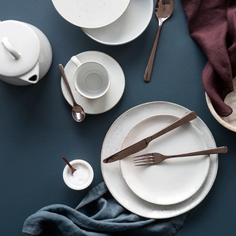 Broste Copenhagen Tasse mit Untertasse Nordic Sand New