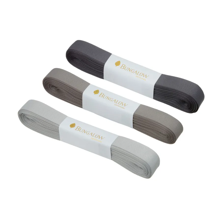 Bungalow Denmark Geschenkband Grey 3er-Set New