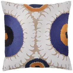 Bungalow Denmark Kissenhülle 50x50cm bestickt Sama Indigo Hot