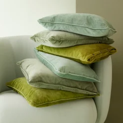 Bungalow Denmark Kissenhülle 50x50cm Samt Fern Discount