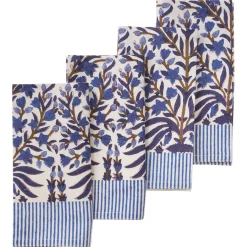 Bungalow Denmark Stoffserviette 45x45cm Jasmine Indigo 4er-Set Discount