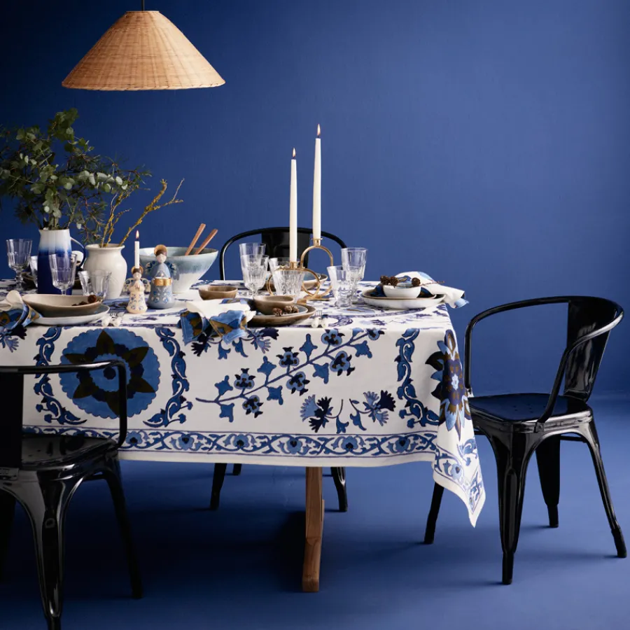 Bungalow Denmark Tischdecke 150x250cm Nomad Indigo Discount