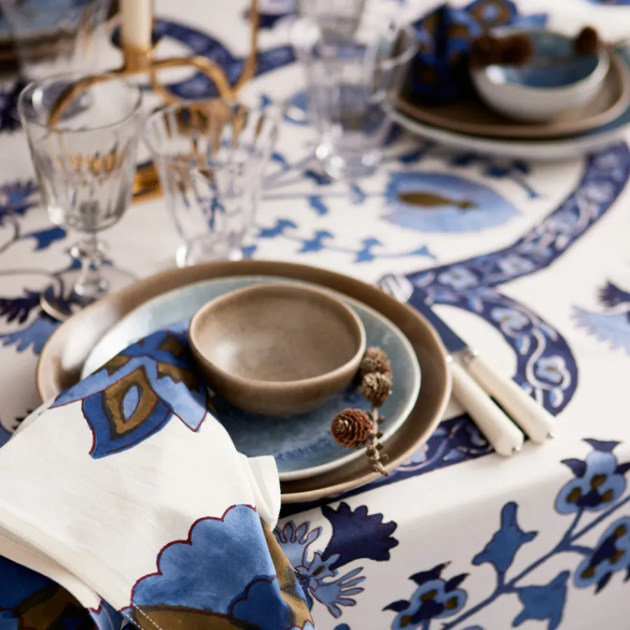 Bungalow Denmark Tischdecke 150x250cm Nomad Indigo Discount