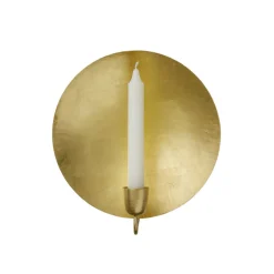 Bungalow Denmark Wandlicht Kerzenhalter Golden Round Sale