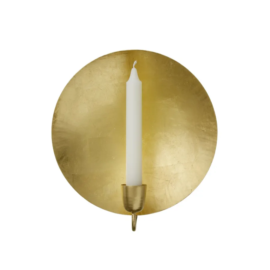 Bungalow Denmark Wandlicht Kerzenhalter Golden Round Sale