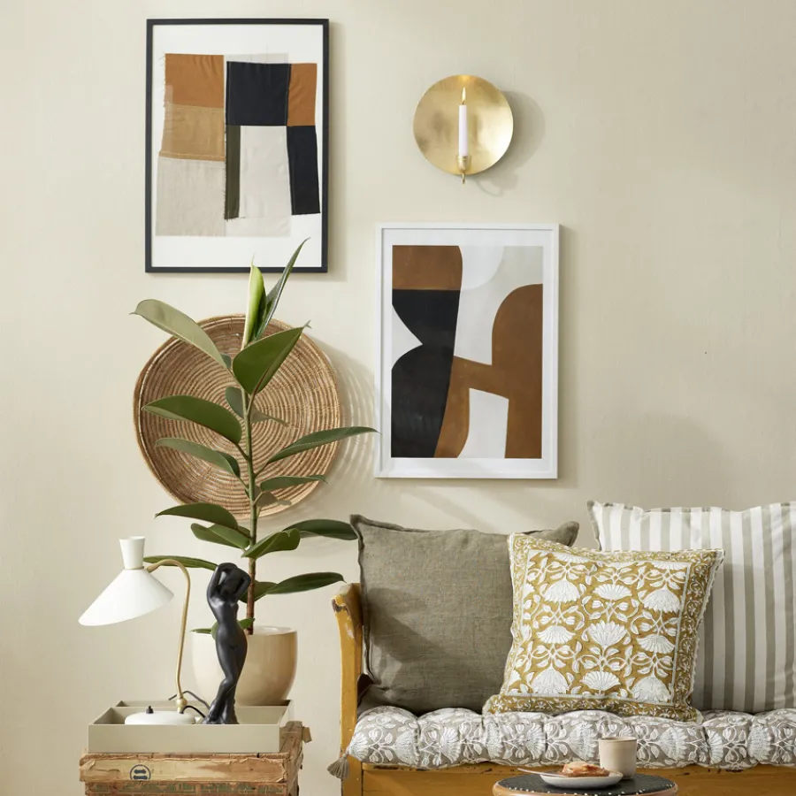Bungalow Denmark Wandlicht Kerzenhalter Golden Round Sale