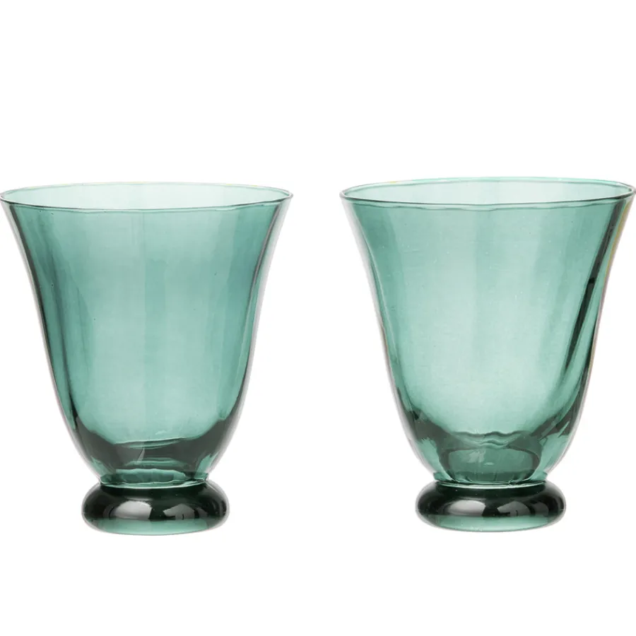 Bungalow Denmark Wasserglas Trellis Topaz 2er-Set Discount