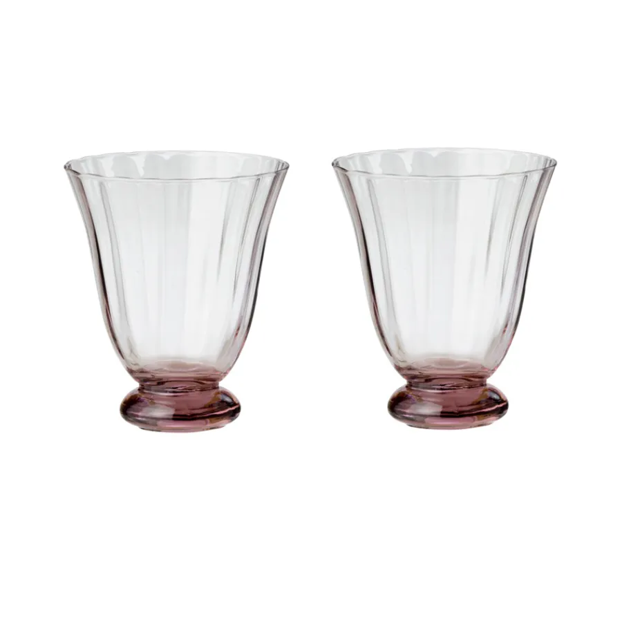 Bungalow Denmark Wasserglas Trellis Blush 2er-Set Fashion