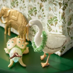 Bungalow Denmark Weihnachtsbaumanhänger Goose White Clearance