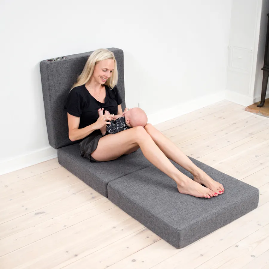 by KlipKlap KK 3 fold Matratze single Multi Grey/Grey Outlet