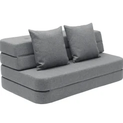 by KlipKlap KK 3 fold sofa XL soft (140 cm) Blue grey Fashion