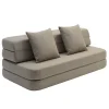 by KlipKlap KK 3 fold sofa XL soft (140 cm) Sand Fashion