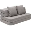 by KlipKlap KK 3 fold Sofa 120 cm Multi Grey/Grey Sale