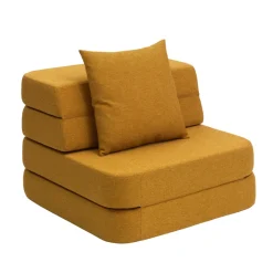 by KlipKlap KK 3 Fold Sofa Single Soft Mustard Sale