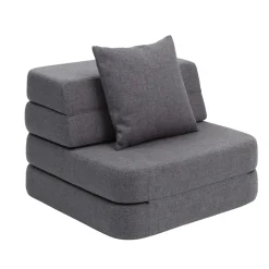 by KlipKlap KK 3 Fold Sofa Single Soft Blue grey Fashion