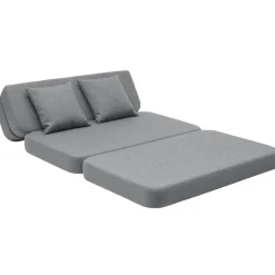 by KlipKlap KK 3 fold Sofa 120 cm Blue Grey/Grey New