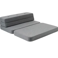 by KlipKlap KK 3 fold sofa XL soft (140 cm) Blue grey Fashion
