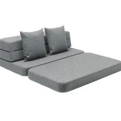 by KlipKlap KK 3 fold sofa XL soft (140 cm) Blue grey Fashion