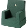 by KlipKlap KK Kids Chair Sessel Deep Green/Light Green Clearance