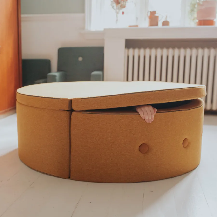 by KlipKlap KK Play Fold Circle Mustard Clearance