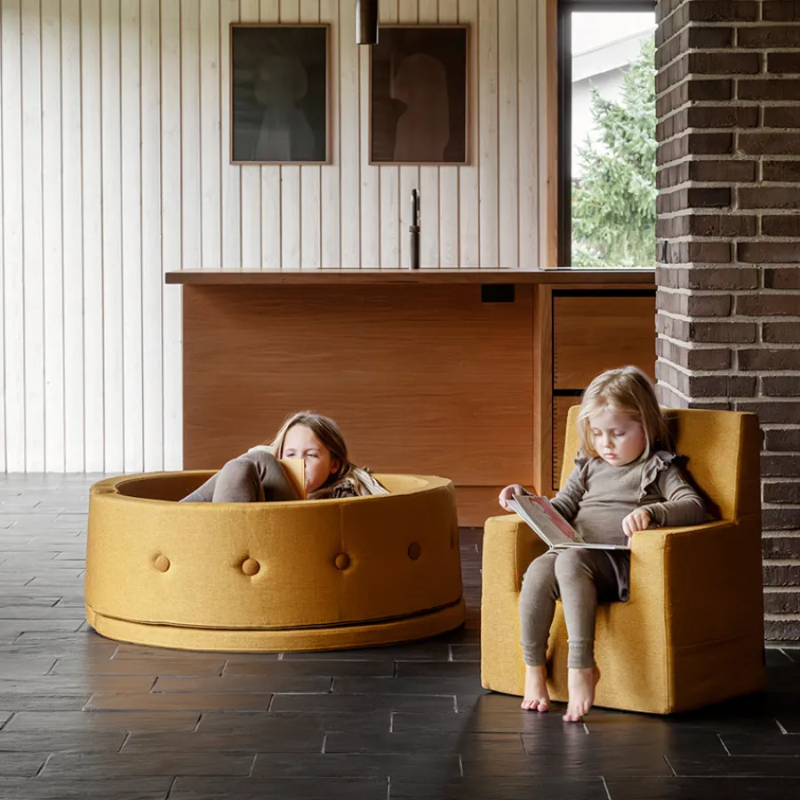 by KlipKlap KK Play Fold Circle Mustard Clearance