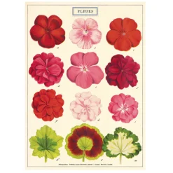 Cavallini Poster Fleurs • Fashion