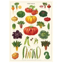 Cavallini Poster Vegetable Garden • Clearance
