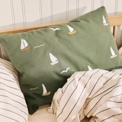 Dear April Cinna Besticktes Kissen Sailboats Hot
