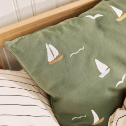 Dear April Cinna Besticktes Kissen Sailboats Hot