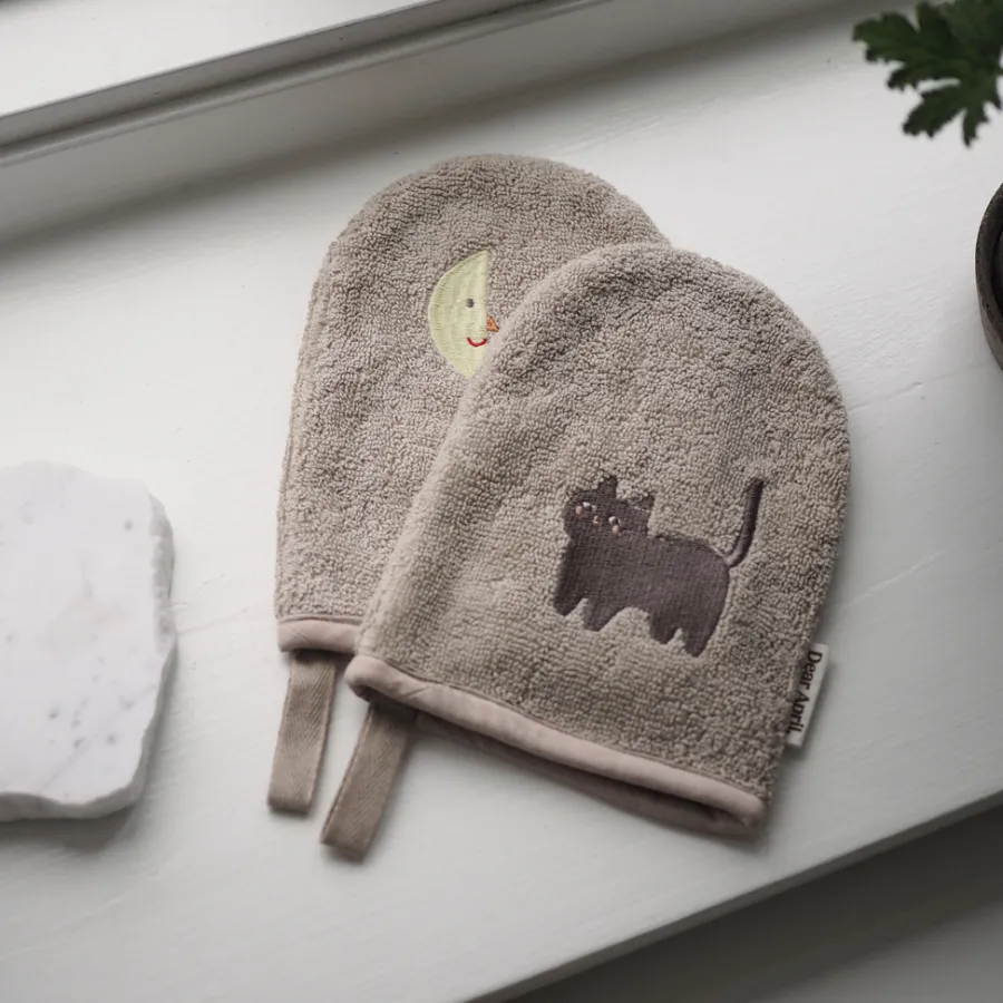 Dear April Paw Waschhandschuh Moon Cat 2er-Set Clearance