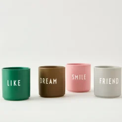 Design Letters Porzellan Becher Favourite Cups Olive Dream New