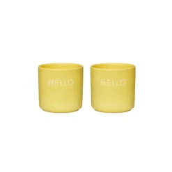Design Letters Eierbecher Happy Yellow 2-er-Set New