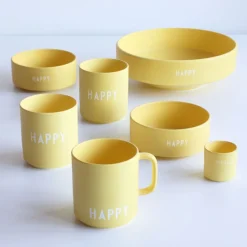 Design Letters Eierbecher Happy Yellow 2-er-Set New