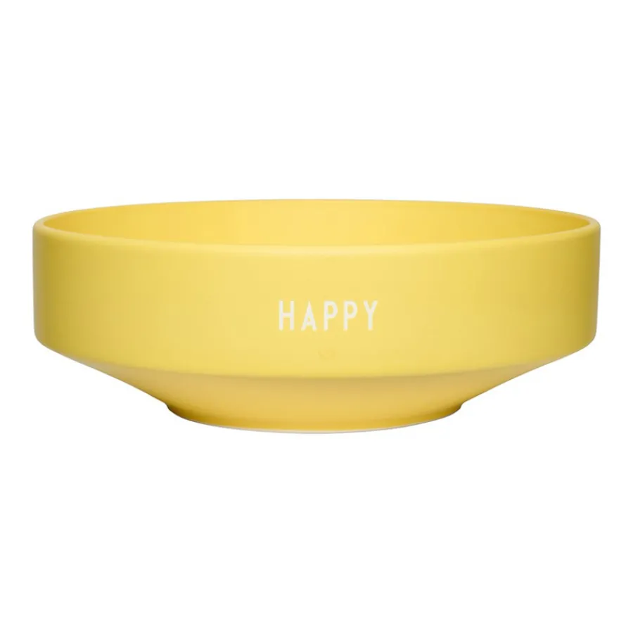 Design Letters Große Schüssel Favourite Happy Yellow Best