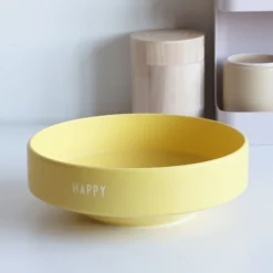 Design Letters Große Schüssel Favourite Happy Yellow Best