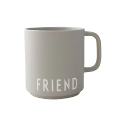 Design Letters Porzellan Tasse Favourite Cup Grey Friend Discount