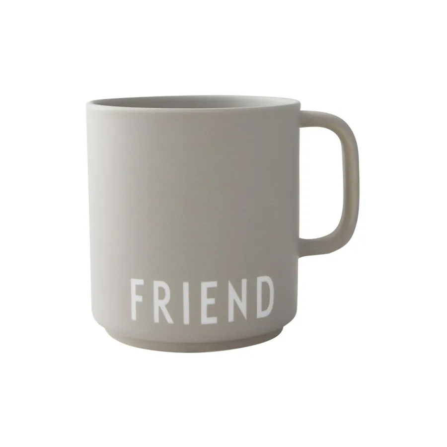 Design Letters Porzellan Tasse Favourite Cup Grey Friend Discount