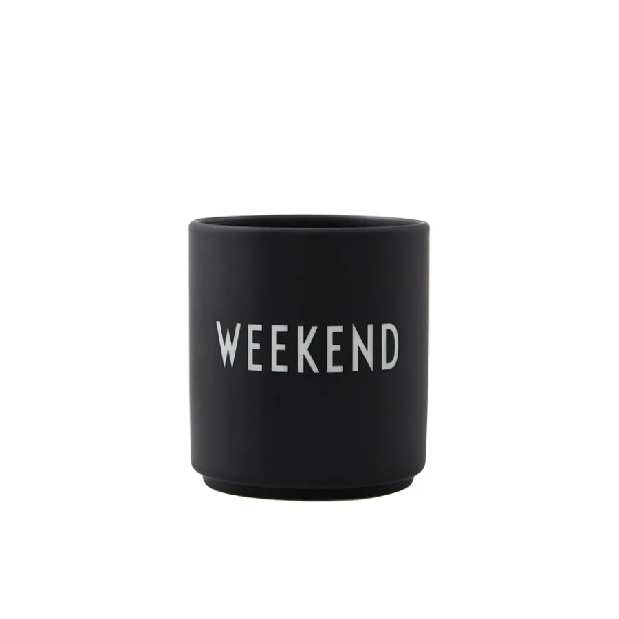 Design Letters Porzellan Becher Weekend New