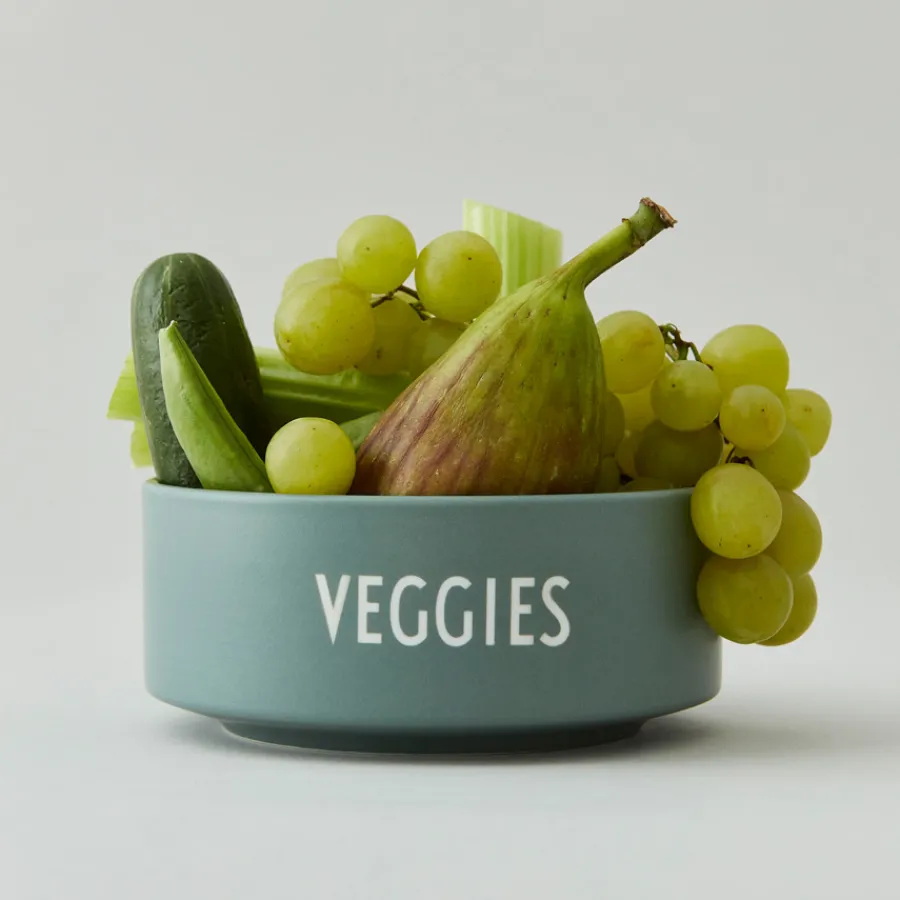 Design Letters Porzellan Snack Schüssel Dusty Green Veggies Discount