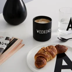 Design Letters Porzellan Becher Weekend New