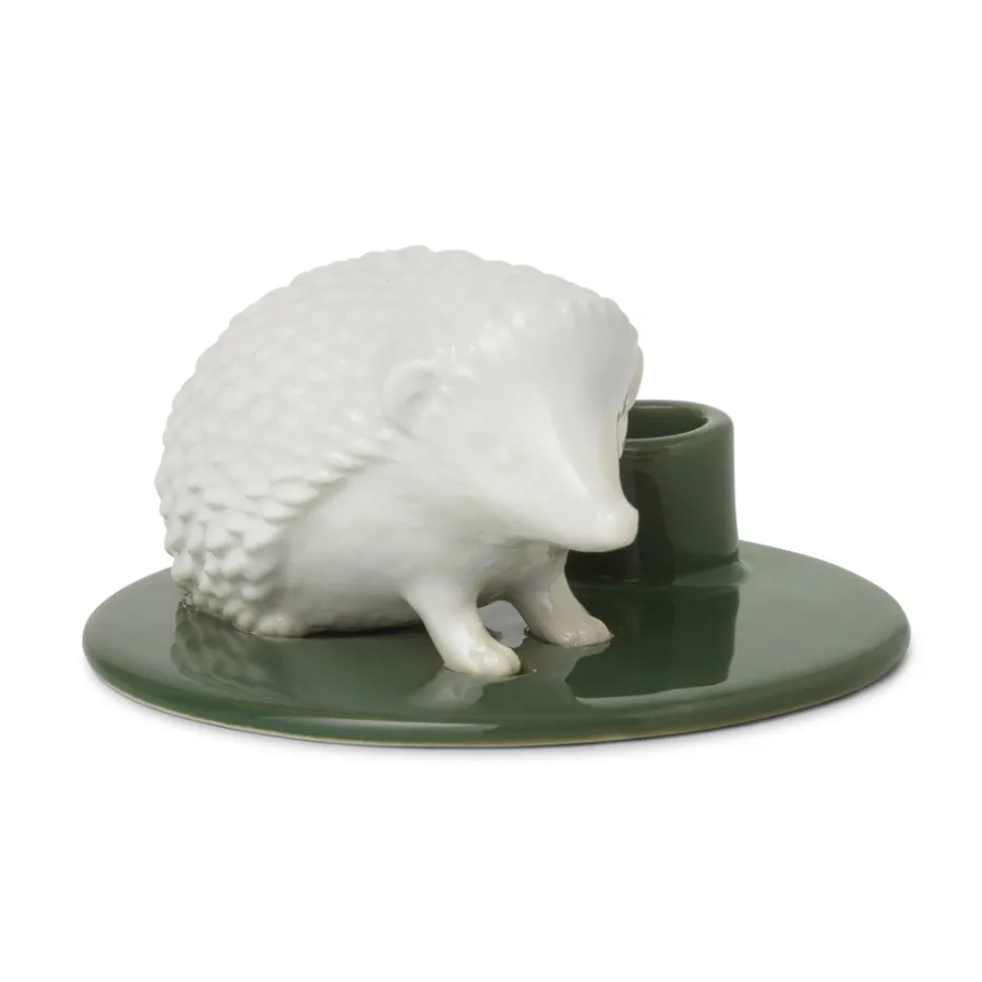 Dottir Nordic Design Kerzenhalter Sweet Stories Hedgehog Moss Clearance
