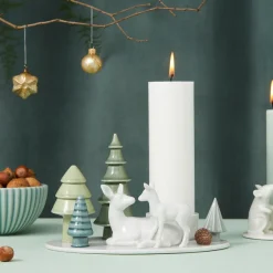 Dottir Nordic Design Kerzenhalter für Blockkerze Winter Stories Deer & Fawn Discount