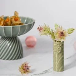 Dottir Nordic Design Schüssel mit Fuß Samsurium Eucalyptus Discount