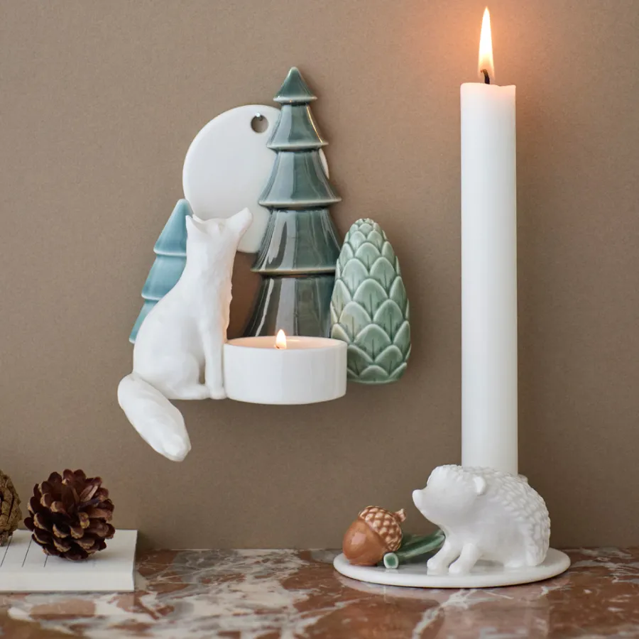 Dottir Nordic Design Teelichthalter Winter Stories Fox Fashion